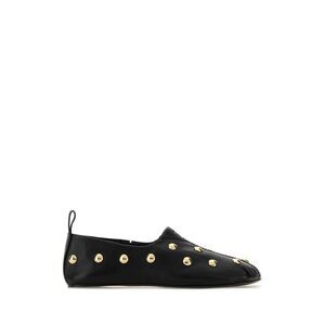 Chloe Women Black Leather Rita Loafers